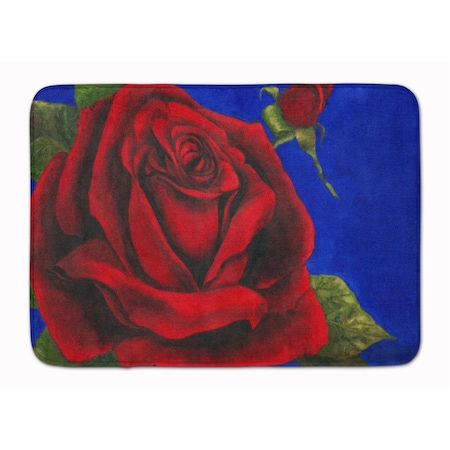 Carolines Treasures Rose by Malenda Trick Machine Washable Memory Foam Mat TMTR0226RUG
